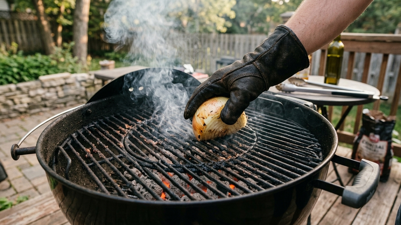 Esfregar cebola crua na grelha antes de usá-la: o que faz e por que é recomendado