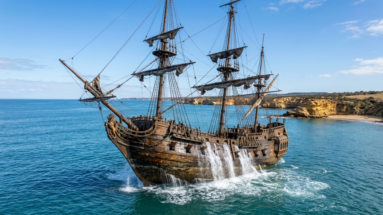 Dois séculos e meio depois de ter desaparecido, um navio explorador perdido reaparece intacto ao largo da Austrália, oferecendo uma notável cápsula do tempo de outra era