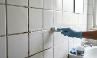 Nem cloro nem água sanitária: o segredo para branquear o rejunte do banheiro de forma fácil e rápida