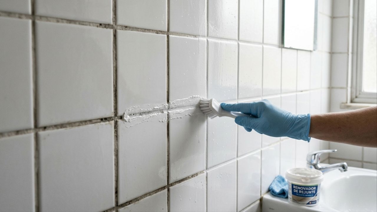 Nem cloro nem água sanitária: o segredo para branquear o rejunte do banheiro de forma fácil e rápida