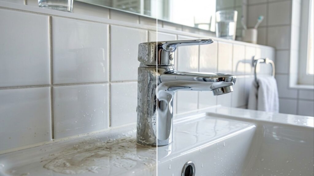 Nem vinagre, nem bicarbonato: o jeito certo de remover o calcário das torneiras e do vaso sanitário