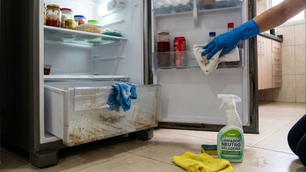 Nem vinagre nem bicarbonato: o ingrediente simples que muita gente usa para tirar cheiro da geladeira