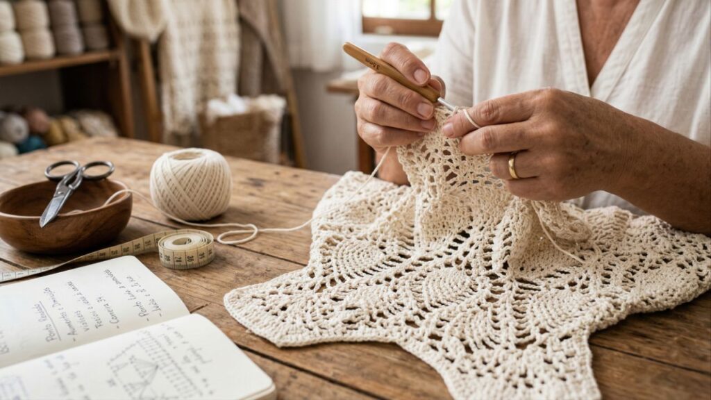 Aprenda a criar vestidos de crochê incríveis para brilhar em qualquer evento