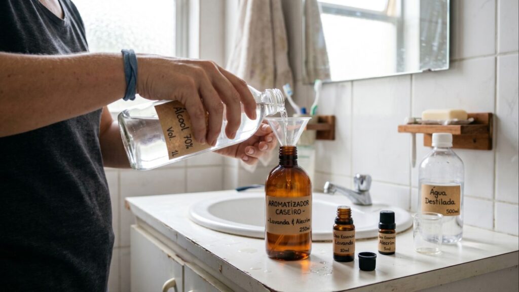 Sem desinfetante nem produto caro: a mistura caseira usada para perfumar o banheiro