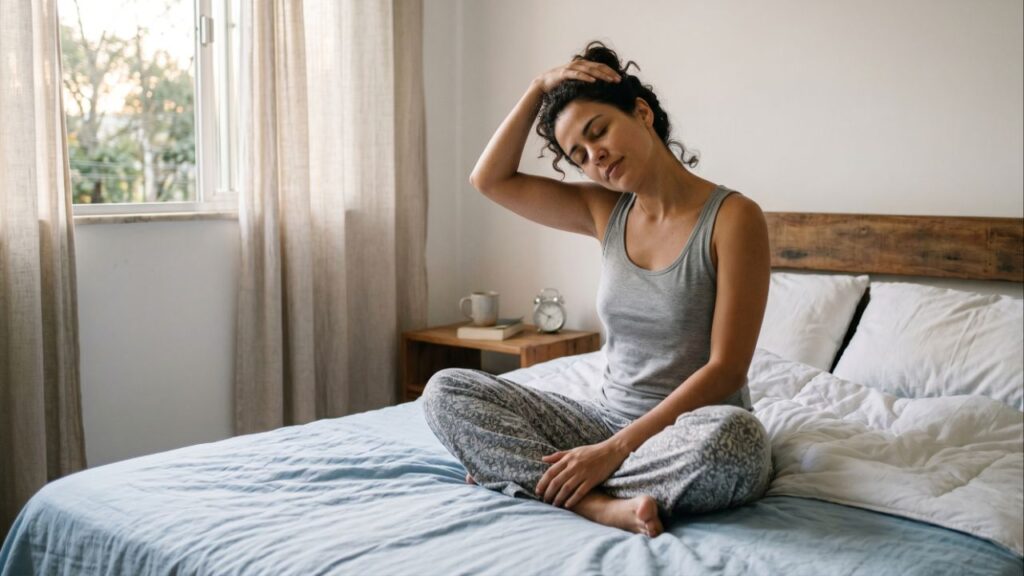 Desperte seu corpo com este alongamento de 3 minutos antes de sair da cama