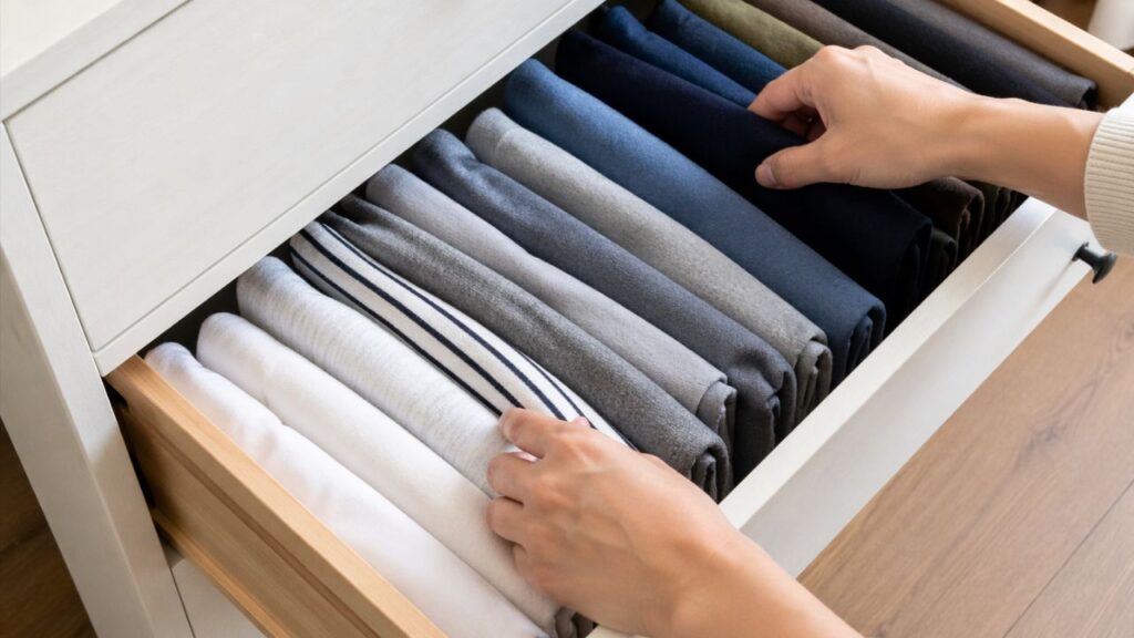 Os japoneses concordam: "Para organizar espaços pequenos, a chave é armazenar na vertical"