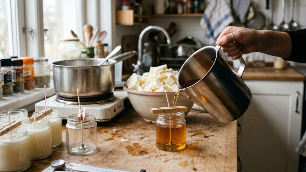 8 maneiras inteligentes de usar a cera de vela que sobrou