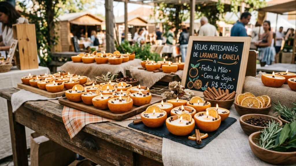 Não jogue fora as cascas de laranja e crie velas aromáticas naturais para o seu lar