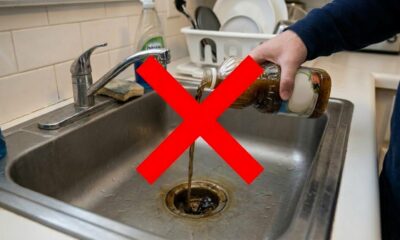 Não despeje óleo na pia: o truque caseiro que o solidifica e não danifica os canos