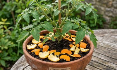 Use casca de laranja no vaso e afaste insetos naturalmente sem precisar de produtos químicos