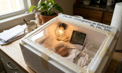 Homem encontra ovo deixado pela mãe e decide incubar, resultado encanta