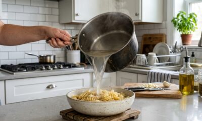 O que fazer com a água do macarrão depois do cozimento e por que esse hábito pode mudar sua cozinha