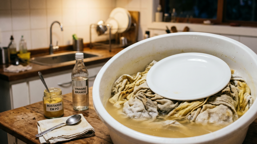 Adeus pano amarelado: o método caseiro que solta gordura e melhora o aspecto do tecido