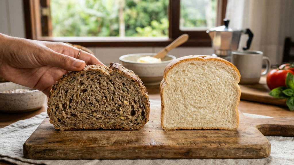 O efeito do pão integral no corpo vai muito além da dieta e começa em coisas simples do dia a dia