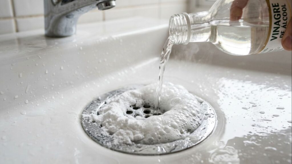 Misturar bicarbonato com vinagre no ralo: para que serve e por que esse truque caseiro continua popular