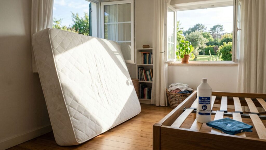 Borrifar água oxigenada no colchão: para que serve e quando fazer isso
