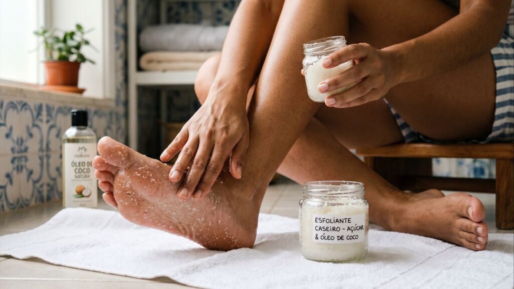 Misturar açúcar com óleo de coco: para que serve e por que tanta gente usa nos pés