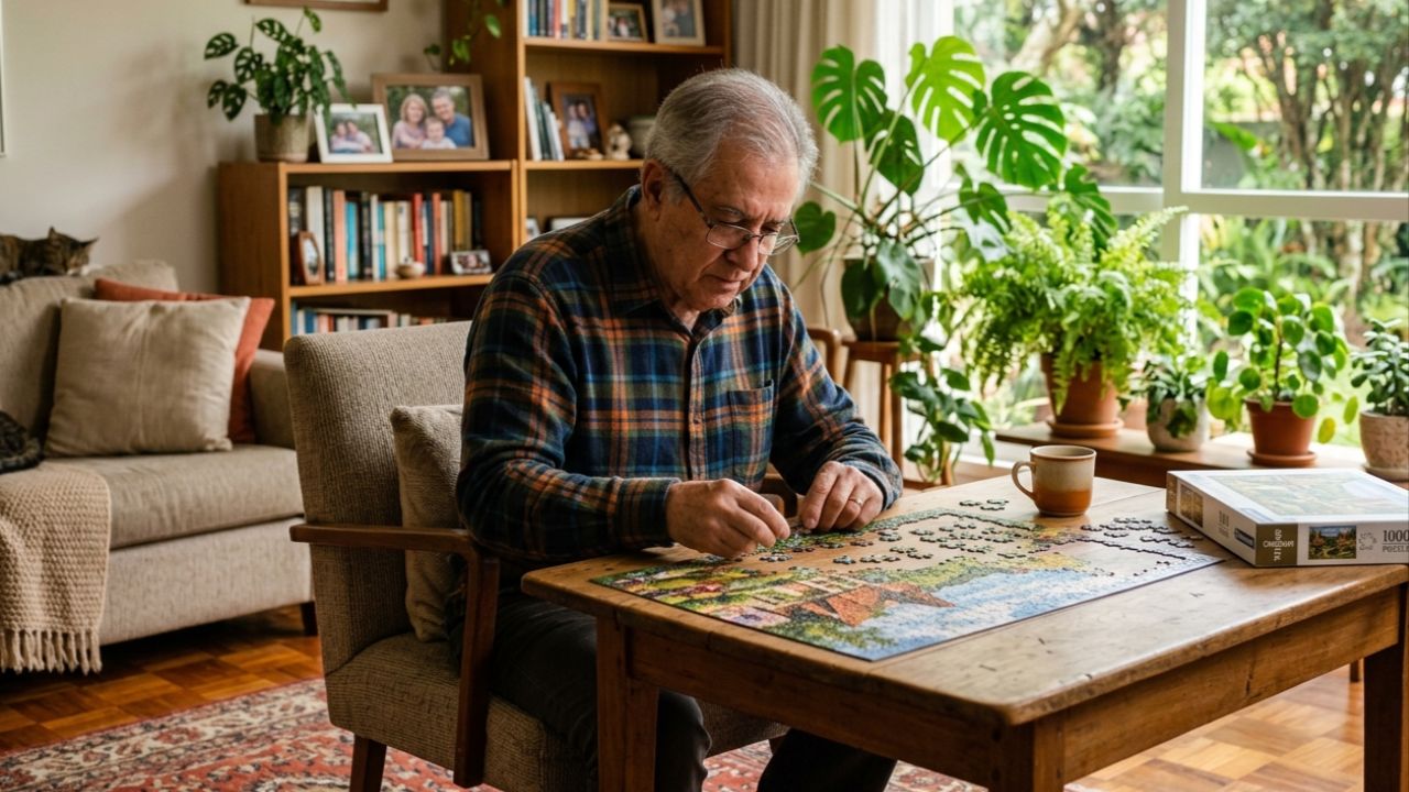 Pequenas atitudes que ajudam idosos a manter a mente ativa mesmo dentro de casa