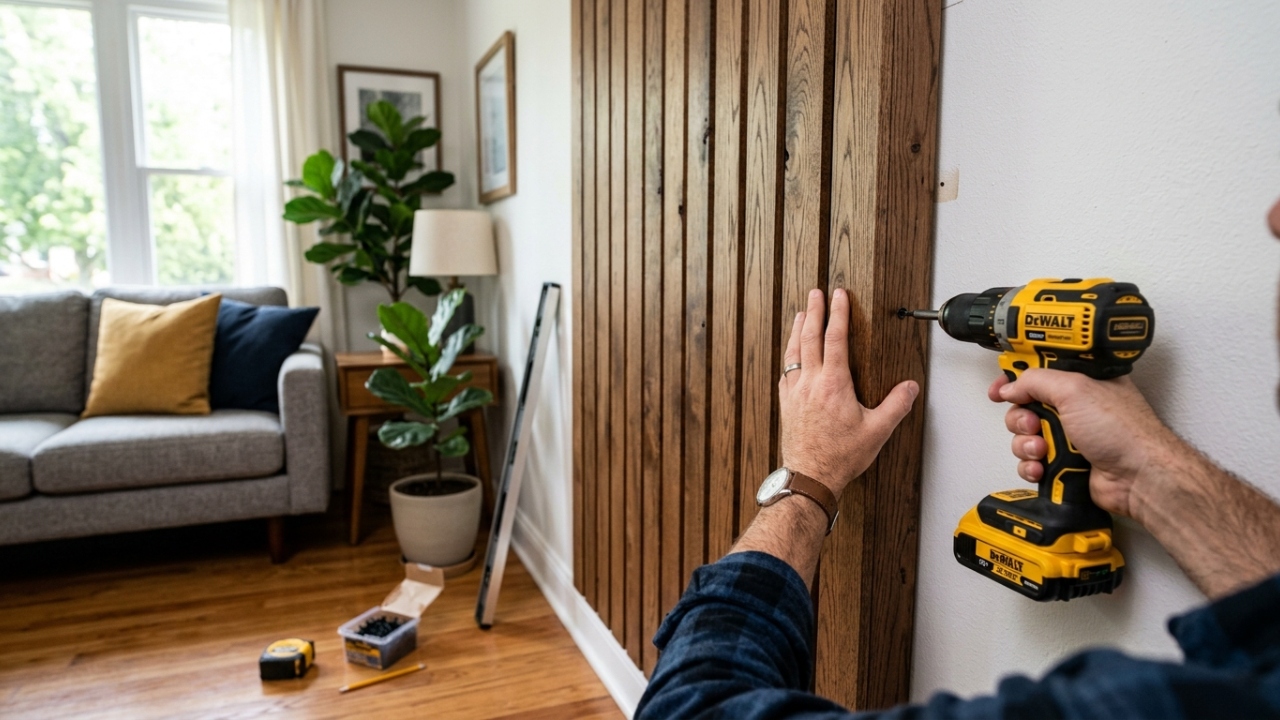 Como fazer um painel para TV simples e deixar a sala organizada sem gastar com móvel caro