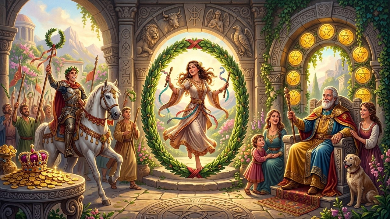 O tarot mostra quando a colheita chega e essas cartas são sinais claros disso