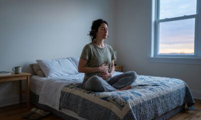 O hábito de respirar profundamente por 2 minutos ao acordar