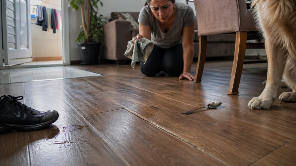 O detalhe no piso laminado que quase ninguém percebe antes da instalação, mas incomoda depois