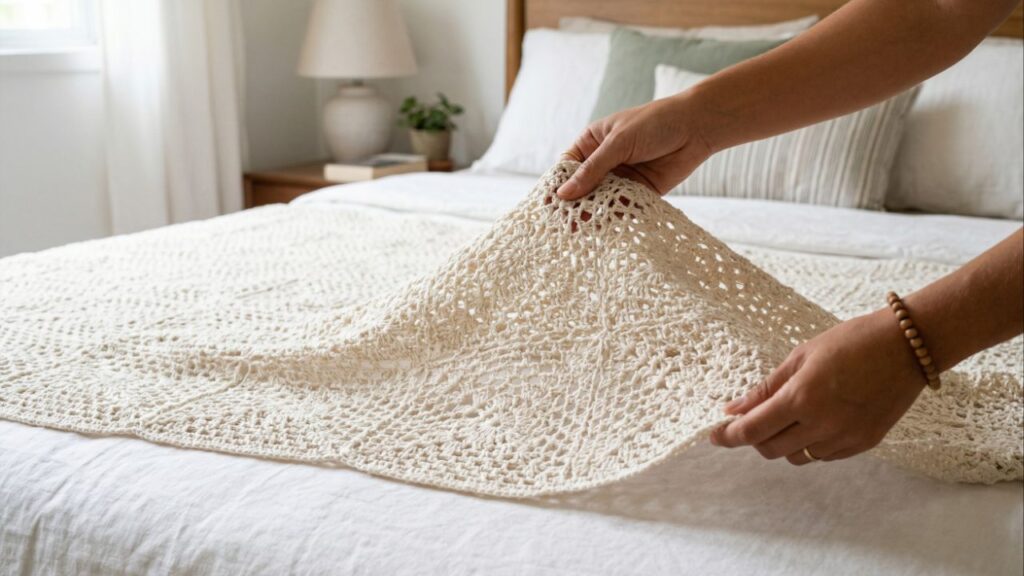 Transforme seu quarto com estes jogos de cama em crochê luxuosos