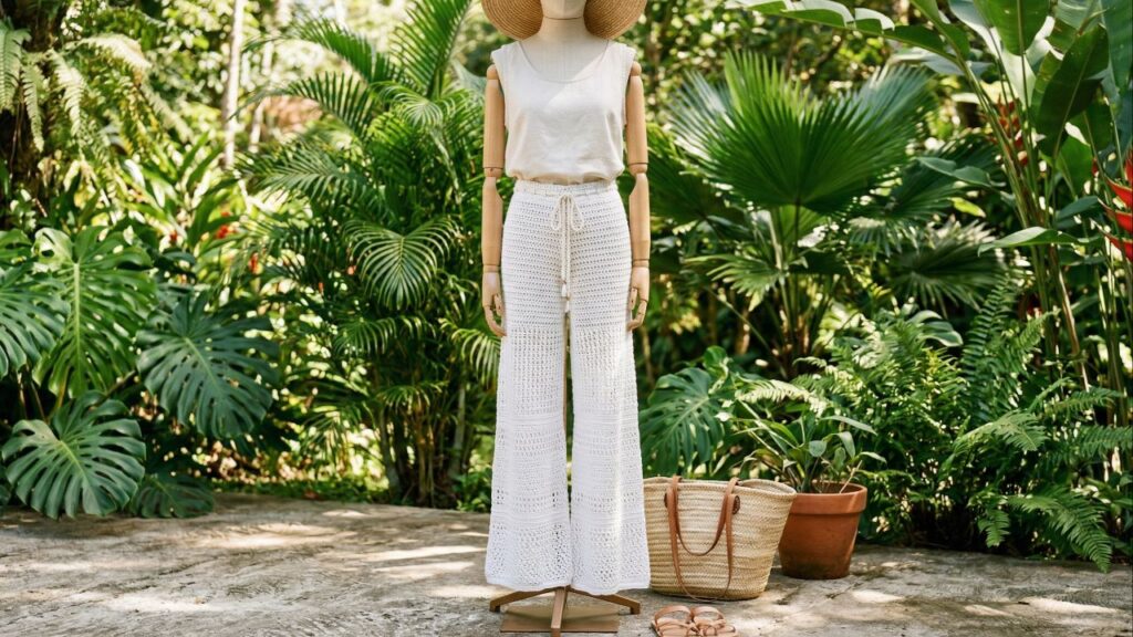 Como usar calças de crochê em looks urbanos modernos e cheios de atitude