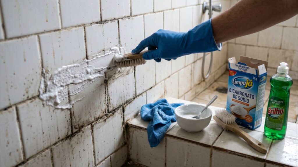 Limpar azulejo com detergente e bicarbonato: por que essa mistura é uma das favoritas na faxina