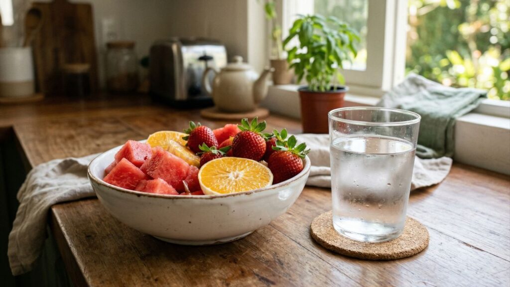 Beba água com frutas toda manhã e sinta a diferença real na sua disposição e digestão