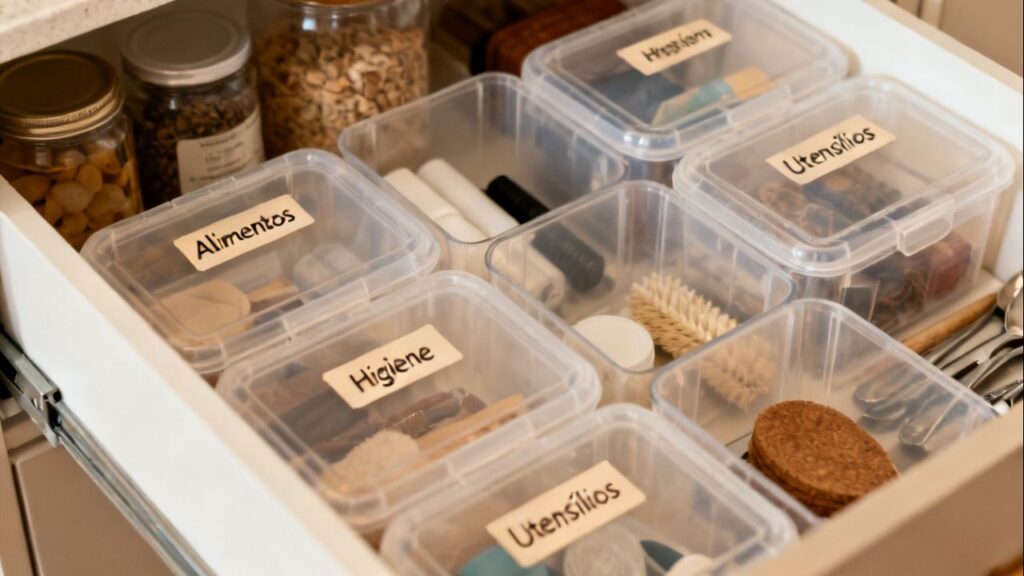 Antes de jogar fora potes de plástico, confira estas ideias: formas simples de usá-los na organização da casa