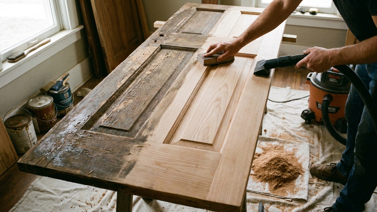 Como lixar e envernizar madeira velha e recuperar portas, mesas e peças da casa com cuidado