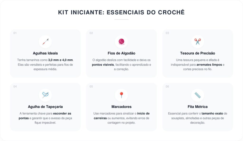 7 peças de crochê fáceis para quem está aprendendo