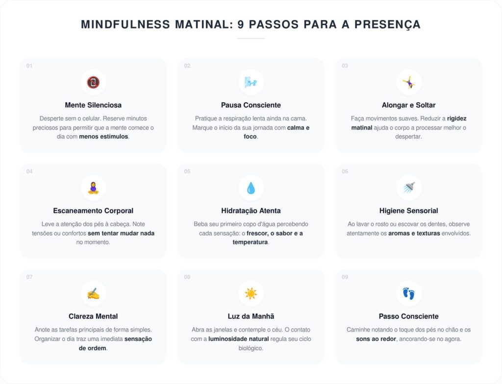 9 práticas matinais que ajudam a trazer mais presença ao início do dia