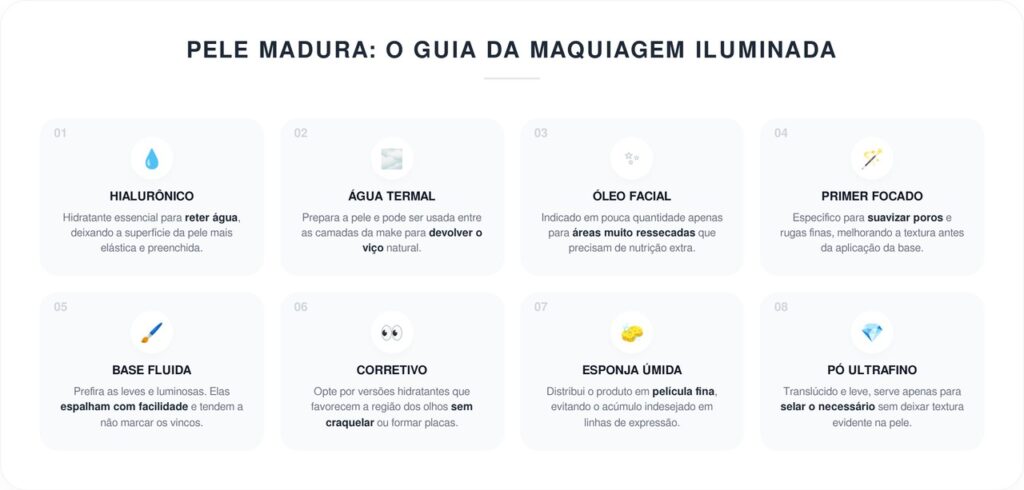 Segredos de preparação de pele para esconder linhas finas sem craquelar a maquiagem