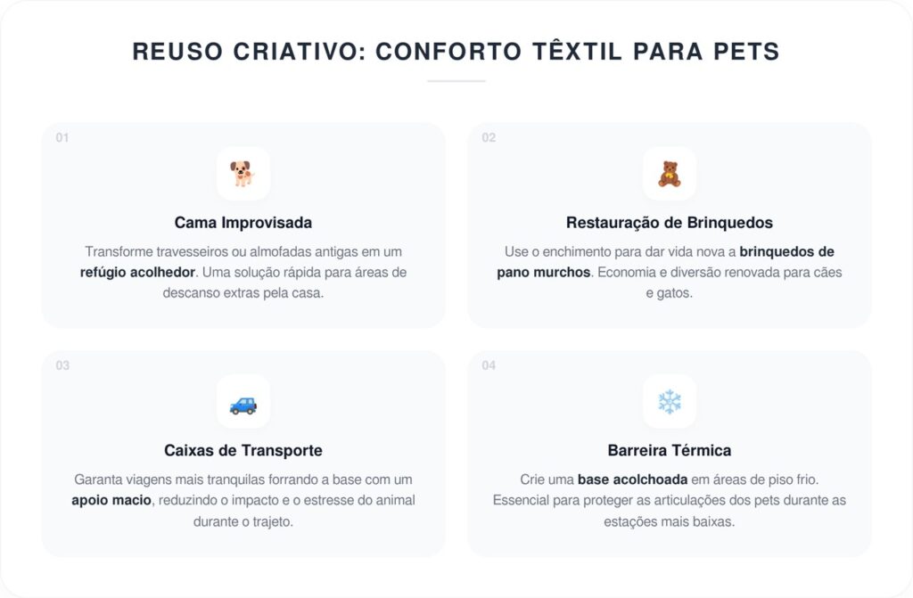Não sabe o que fazer com travesseiros velhos? Aqui estão 8 ideias inteligentes