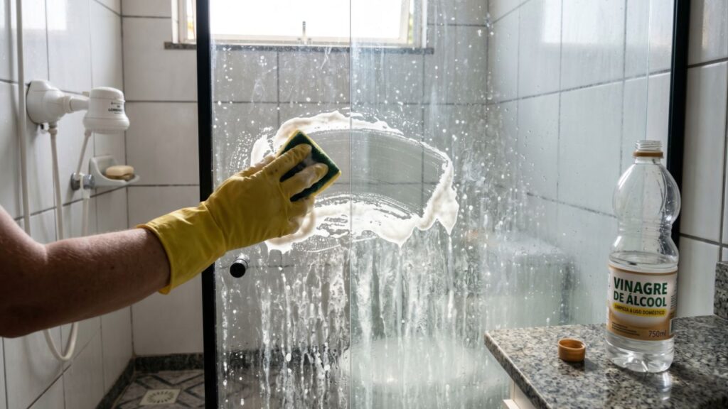 Limpar o box com bicarbonato e vinagre: quais os benefícios e por que esse truque é tão recomendado