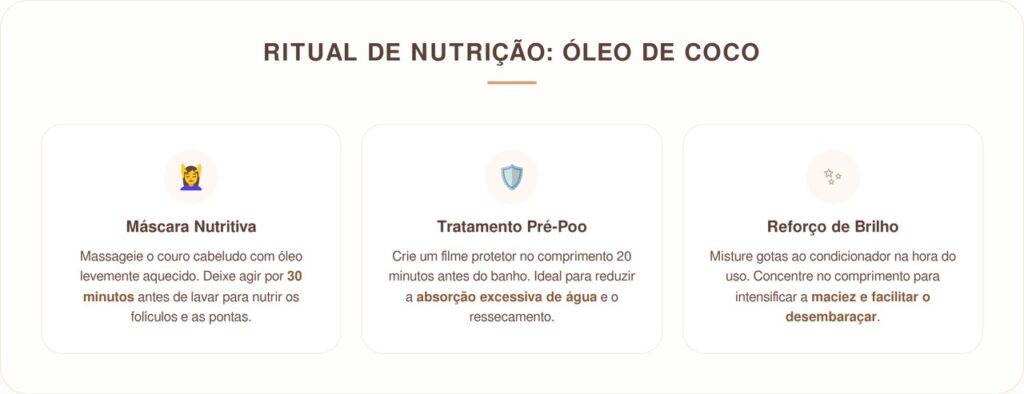 3 maneiras simples de usar óleo de coco para acalmar o couro cabeludo