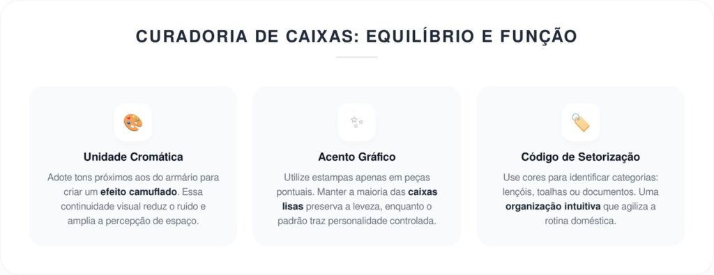 Aprenda a fazer caixas organizadoras forradas com tecido para deixar armários mais bonitos