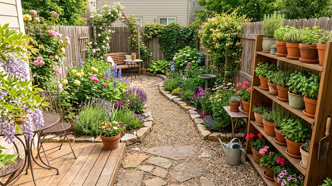 Como fazer um jardim simples no quintal usando pouco espaço e deixando o ambiente mais bonito