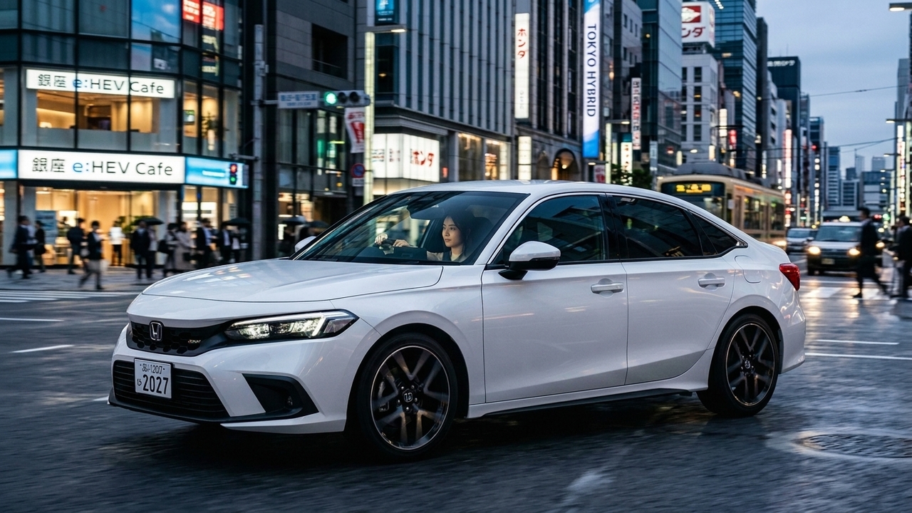 Honda Civic 2027 chega com sistema híbrido mais eficiente, menor consumo e tecnologia avançada