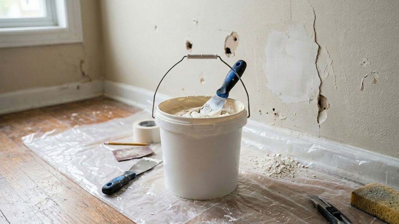 Como fazer massa para pequenos reparos em casa e resolver buracos falhas e cantos danificados com mais economia