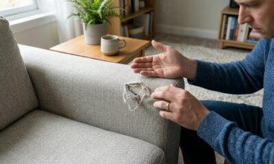 Como recuperar sofá rasgado em casa e melhorar o visual da sala sem trocar o móvel inteiro