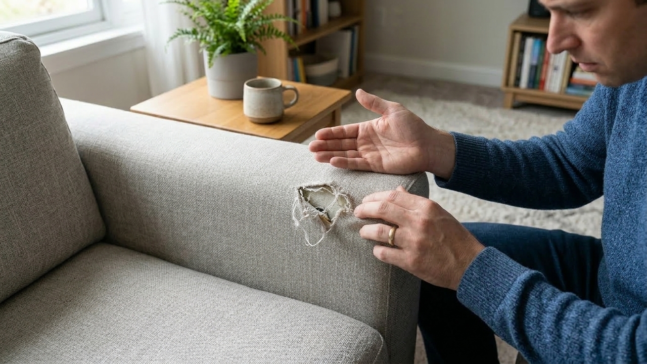 Como recuperar sofá rasgado em casa e melhorar o visual da sala sem trocar o móvel inteiro