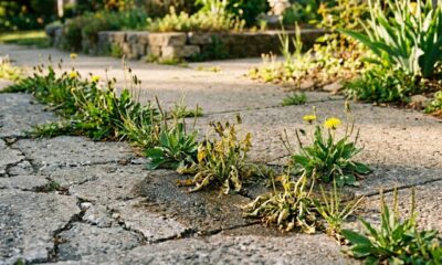 Adeus mato entre frestas: a mistura caseira que ajuda a deixar o quintal limpo com muito menos esforço