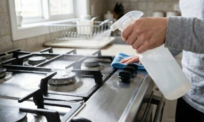 Sem água sanitária nem desengordurante: a mistura caseira que muita gente usa para limpar o fogão