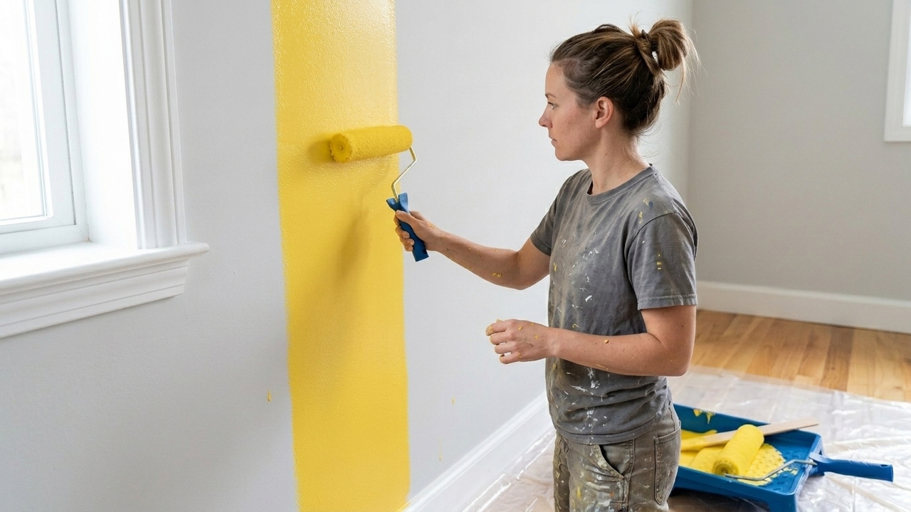 Como pintar parede sem manchar e conseguir um acabamento uniforme mesmo sendo iniciante