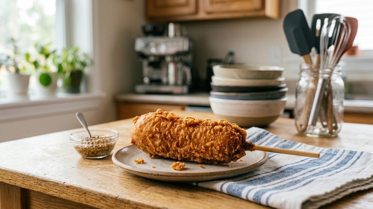Ferva salsicha, prepare a massa e frite na ordem certa para ter um salgado crocante e sequinho