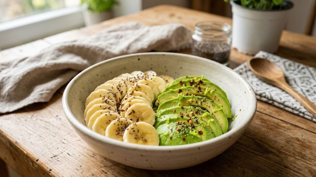 O que acontece se misturar banana e abacate e por que essa combinação chama atenção