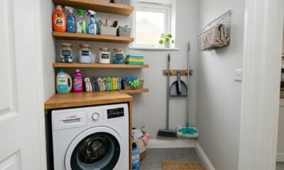 Área de serviço pequena pode ficar prática com soluções simples para organizar tudo